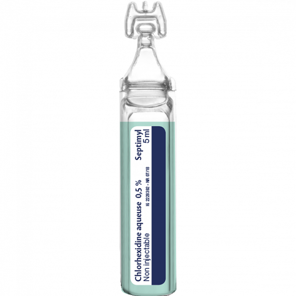 Boite de 10 unidoses chlorhexidine aqueuse 0 5 medhybride